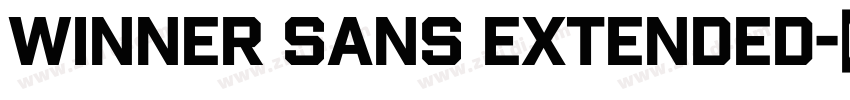 Winner Sans Extended字体转换